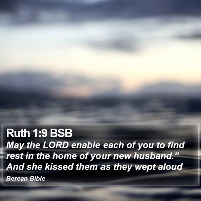 Ruth 1:9 BSB Bible Verse Image