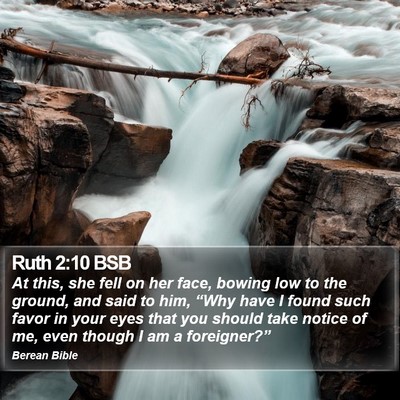 Ruth 2:10 BSB Bible Verse Image