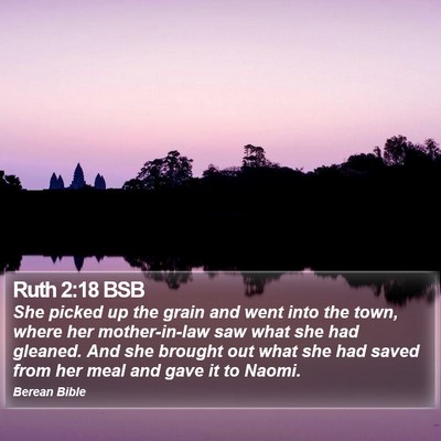 Ruth 2:18 BSB Bible Verse Image