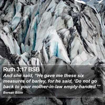 Ruth 3:17 BSB Bible Verse Image