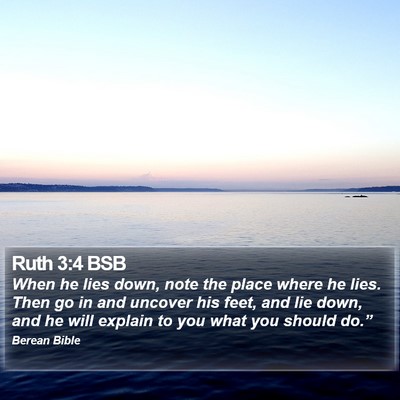 Ruth 3:4 BSB Bible Verse Image