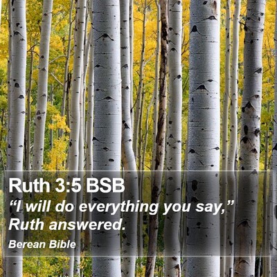 Ruth 3:5 BSB Bible Verse Image