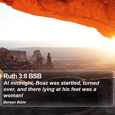 Ruth 3:8 BSB Bible Verse Image