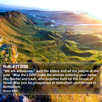 Ruth 4:11 BSB Bible Verse Image