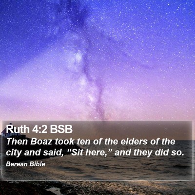 Ruth 4:2 BSB Bible Verse Image