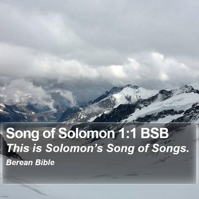 Song of Solomon 1:1 BSB Bible Verse Image