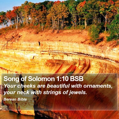 Song of Solomon 1:10 BSB Bible Verse Image