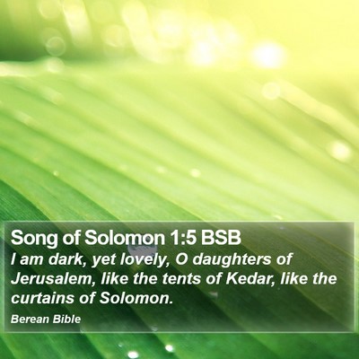 Song of Solomon 1:5 BSB Bible Verse Image