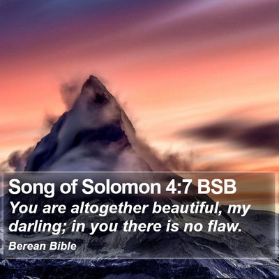 Song of Solomon 4:7 BSB Bible Verse Image