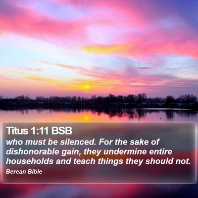 Titus 1:11 BSB Bible Verse Image