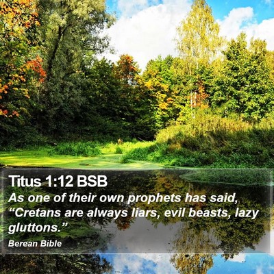Titus 1:12 BSB Bible Verse Image