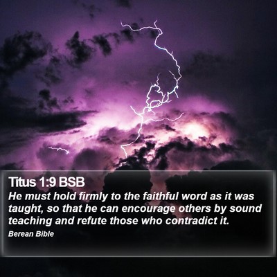 Titus 1:9 BSB Bible Verse Image