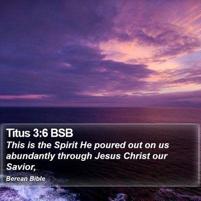 Titus 3:6 BSB Bible Verse Image