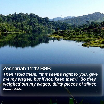 Zechariah 11:12 BSB Bible Verse Image