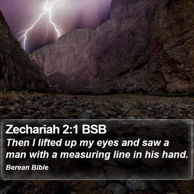 Zechariah 2:1 BSB Bible Verse Image