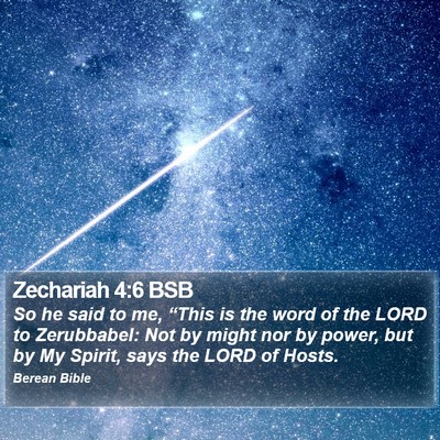 Zechariah 4:6 BSB Bible Verse Image