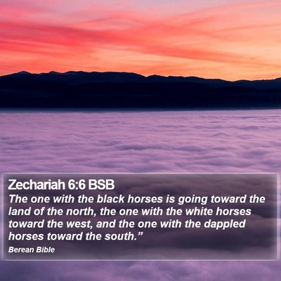 Zechariah 6:6 BSB Bible Verse Image