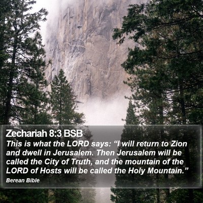 Zechariah 8:3 BSB Bible Verse Image
