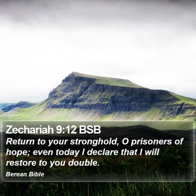 Zechariah 9:12 BSB Bible Verse Image