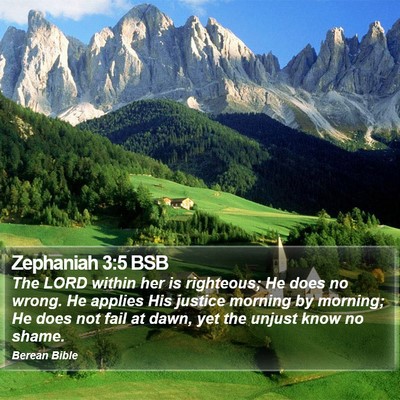 Zephaniah 3:5 BSB Bible Verse Image