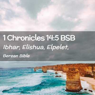 Picture 02 - 1 Chronicles 14:5 BSB - Ibhar, Elishua, - Bible Verse Picture