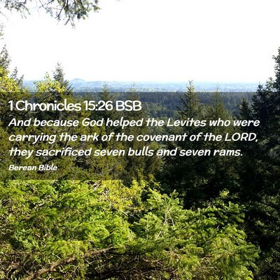 Picture 02 - 1 Chronicles 15:26 BSB - And because God helped the Levites who were - Bible Verse Picture