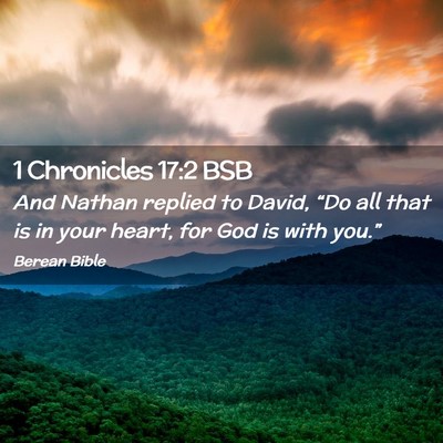 Picture 02 - 1 Chronicles 17:2 BSB - And Nathan replied to David, “Do all that is in - Bible Verse Picture