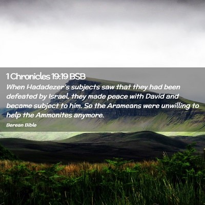Picture 02 - 1 Chronicles 19:19 BSB - When Hadadezer’s subjects saw that they had - Bible Verse Picture