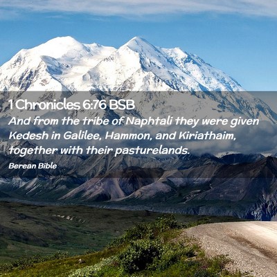 Picture 02 - 1 Chronicles 6:76 BSB - And from the tribe of Naphtali they were given - Bible Verse Picture
