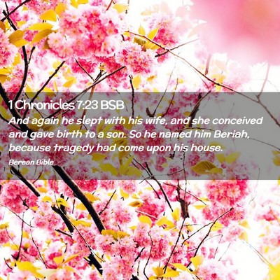 Picture 02 - 1 Chronicles 7:23 BSB - And again he slept with his wife, and she - Bible Verse Picture