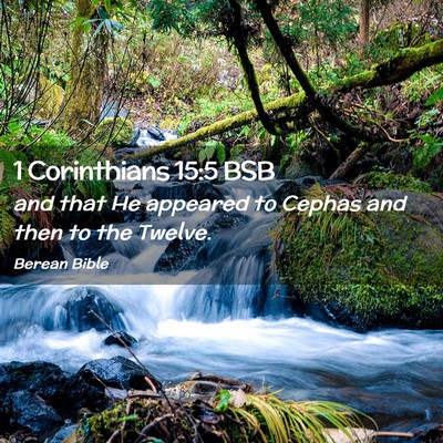 Picture 02 - 1 Corinthians 15:5 BSB - and that He appeared to Cephas and then to the - Bible Verse Picture
