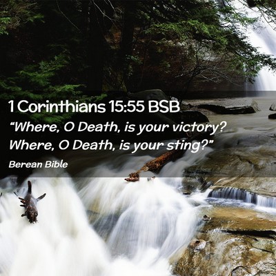 Picture 02 - 1 Corinthians 15:55 BSB - “Where, O Death, is your victory? Where, O - Bible Verse Picture