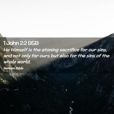 Picture 02 - 1 John 2:2 BSB - He Himself is the atoning sacrifice for our sins, - Bible Verse Picture