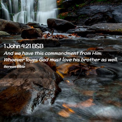 Picture 02 - 1 John 4:21 BSB - And we have this commandment from Him: Whoever - Bible Verse Picture