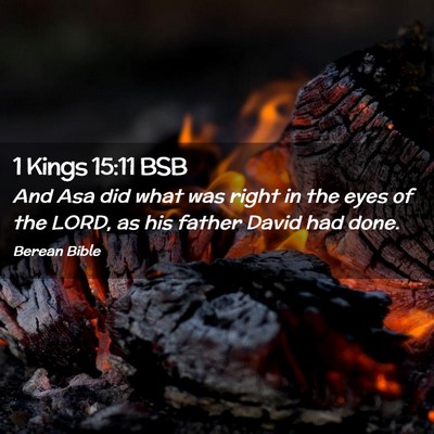 Picture 02 - 1 Kings 15:11 BSB - And Asa did what was right in the eyes of the - Bible Verse Picture