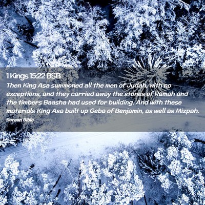 Picture 02 - 1 Kings 15:22 BSB - Then King Asa summoned all the men of Judah, with - Bible Verse Picture