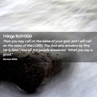 Picture 02 - 1 Kings 18:24 BSB - Then you may call on the name of your god, and I - Bible Verse Picture