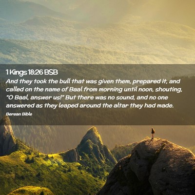 Picture 02 - 1 Kings 18:26 BSB - And they took the bull that was given them, - Bible Verse Picture