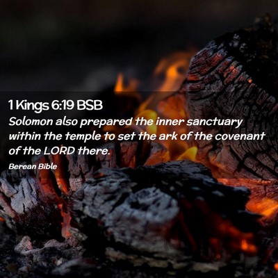 Picture 02 - 1 Kings 6:19 BSB - Solomon also prepared the inner sanctuary within - Bible Verse Picture