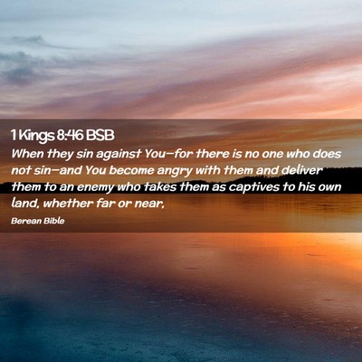Picture 02 - 1 Kings 8:46 BSB - When they sin against You—for there is no one - Bible Verse Picture