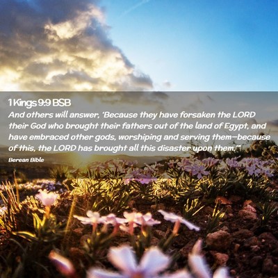 Picture 02 - 1 Kings 9:9 BSB - And others will answer, ‘Because they have - Bible Verse Picture