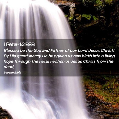 Picture 02 - 1 Peter 1:3 BSB - Blessed be the God and Father of our Lord Jesus - Bible Verse Picture