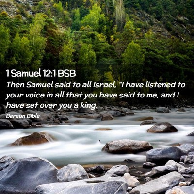 Picture 02 - 1 Samuel 12:1 BSB - Then Samuel said to all Israel, “I have - Bible Verse Picture
