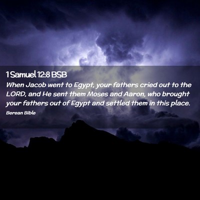 Picture 02 - 1 Samuel 12:8 BSB - When Jacob went to Egypt, your fathers cried out - Bible Verse Picture