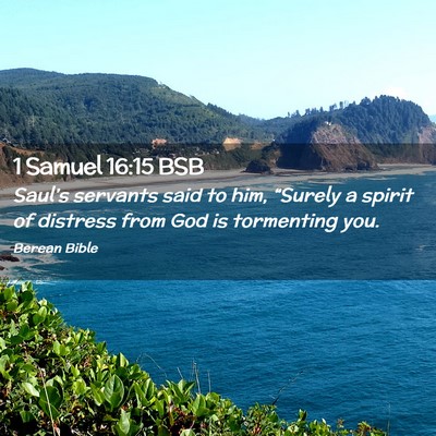 Picture 02 - 1 Samuel 16:15 BSB - Saul’s servants said to him, “Surely a spirit - Bible Verse Picture