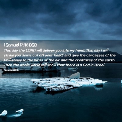 Picture 02 - 1 Samuel 17:46 BSB - This day the LORD will deliver you into my hand. - Bible Verse Picture