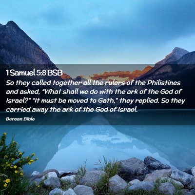 Picture 02 - 1 Samuel 5:8 BSB - So they called together all the rulers of the - Bible Verse Picture
