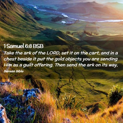 Picture 02 - 1 Samuel 6:8 BSB - Take the ark of the LORD, set it on the cart, and - Bible Verse Picture