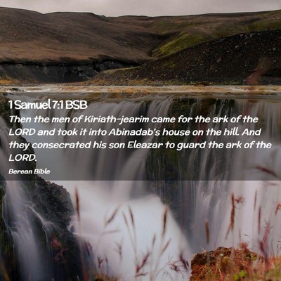 Picture 02 - 1 Samuel 7:1 BSB - Then the men of Kiriath-jearim came for the ark - Bible Verse Picture