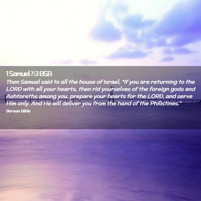 Picture 02 - 1 Samuel 7:3 BSB - Then Samuel said to all the house of Israel, - Bible Verse Picture